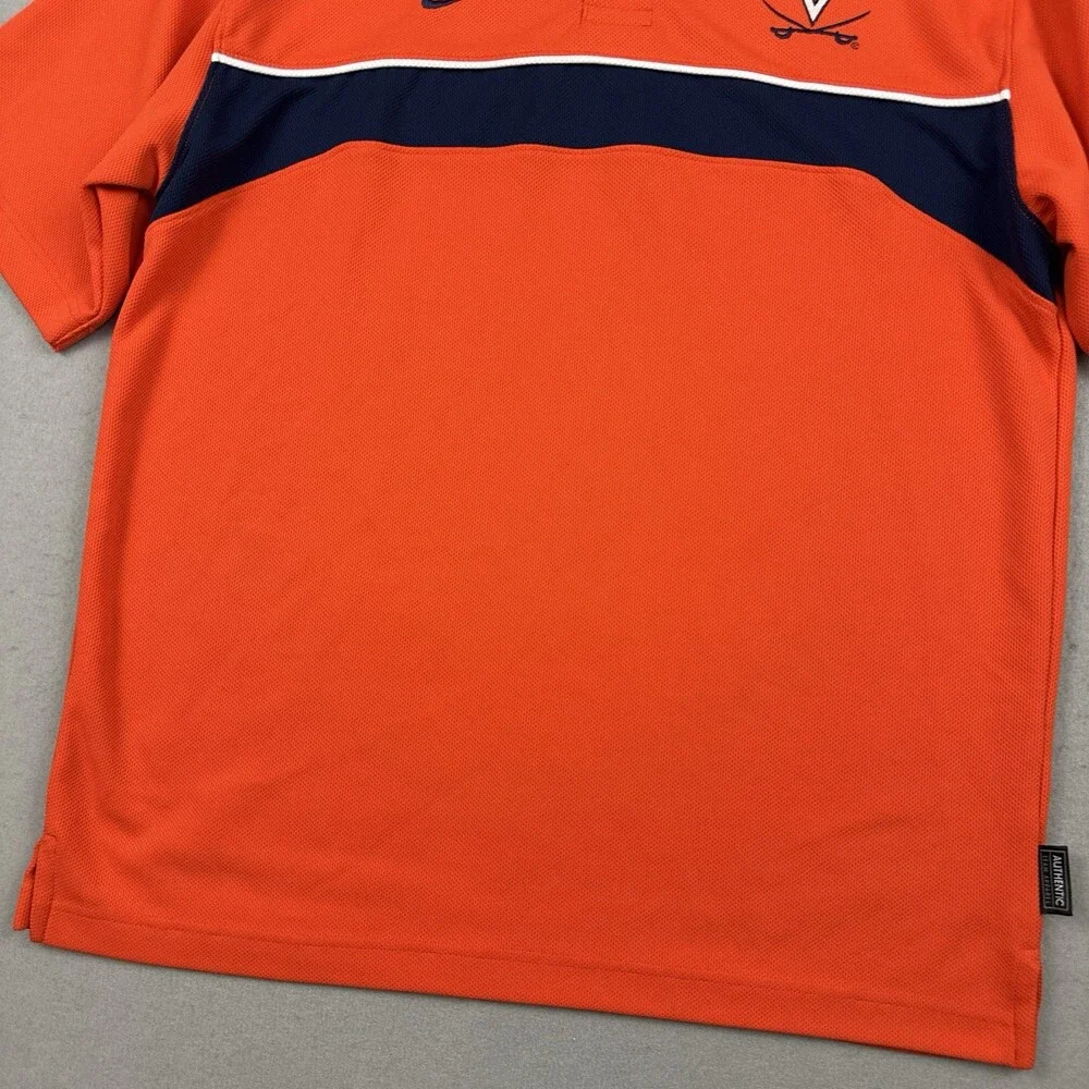 VIntage Virginia Cavaliers Shirt Men Medium Orange Nike Team Swoosh NCAA M 90s